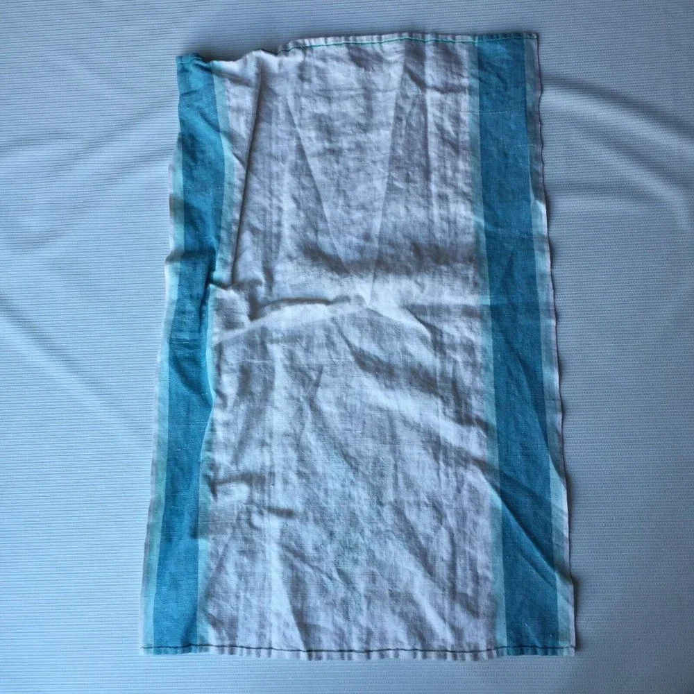 2 Vintage Linen Kitchen Dish Towel Fabric Corn Plant Art Farm Country Rustic